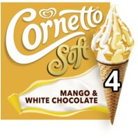 Een afbeelding van Ola Cornetto soft mango & white chocolate