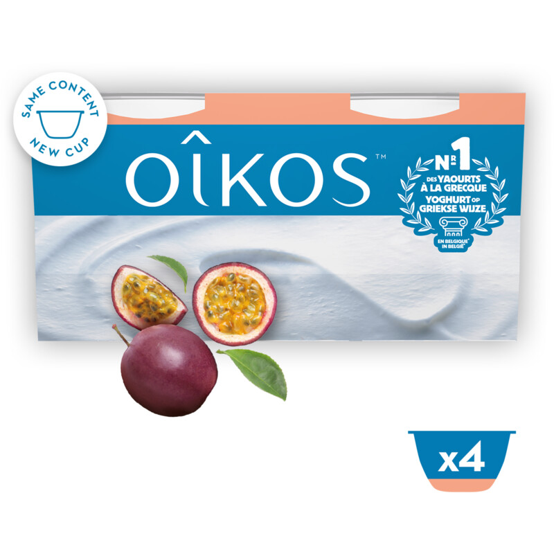 Danone Oikos Greek yog vol passievrucht