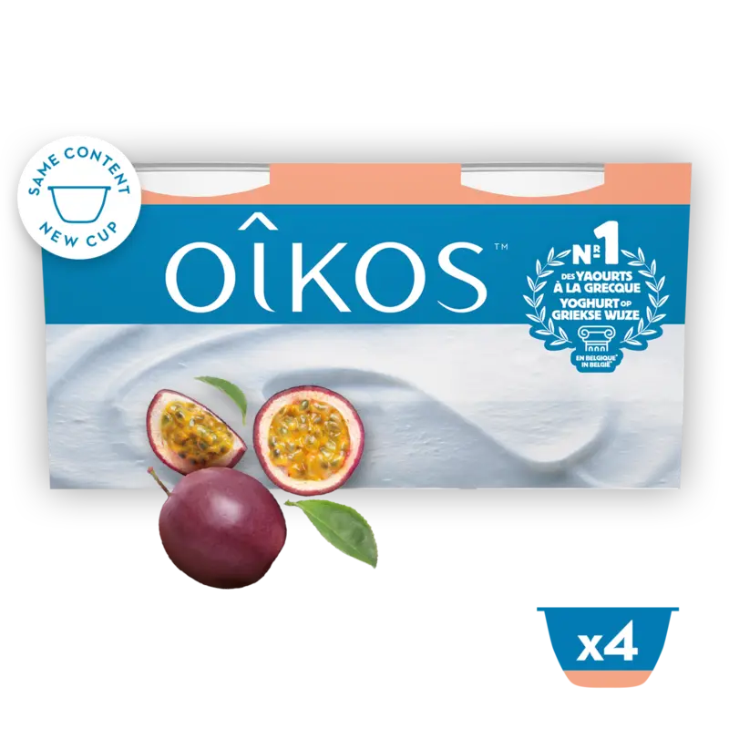 Danone Oikos Greek yog vol passievrucht