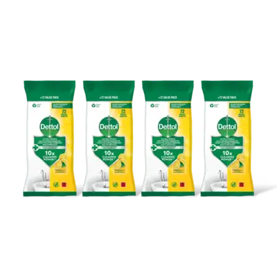 pdp-image-Dettol Antibacteriële schoonmaakdoek citron 4pk