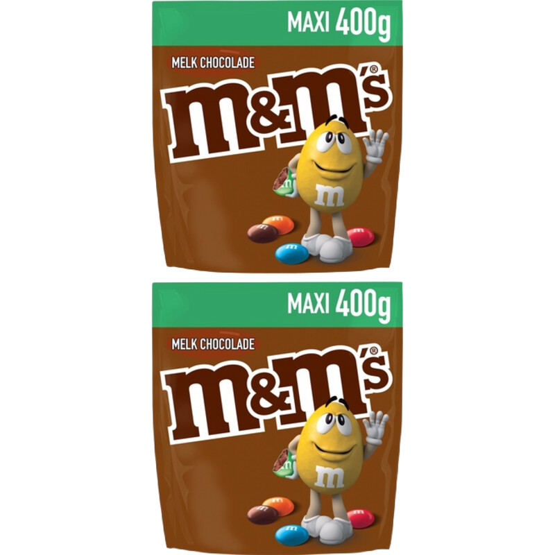 Een afbeelding van M&M'S Chocolade 400 gram 2-pack