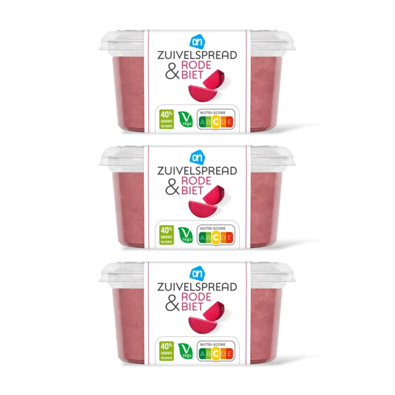 Zuivelspread rode biet 3-pack