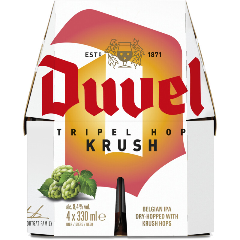 Duvel Tripel hop krush 4-pack bel