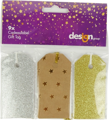 pdp-image-Hoomark Cadeautags glitter-kraft