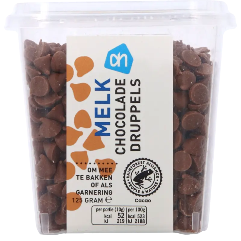 Melk chocolade druppels