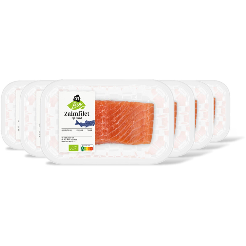 AH Biologisch Zalmfilet op huid 6-pack