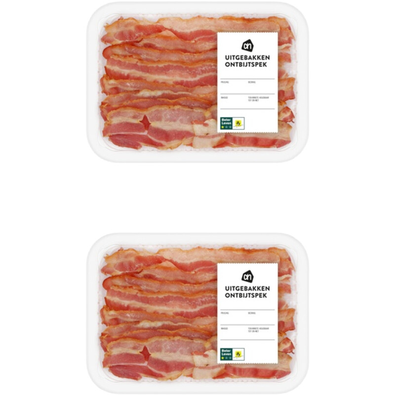 Een afbeelding van AH Uitgebakken ontbijtspek 2-pack