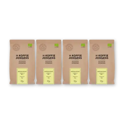 pdp-image-De Koffiejongens Medium roast koffiebonen 4-pack