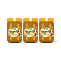 AH Smeuige pindakaas stukjes noot 3-pack