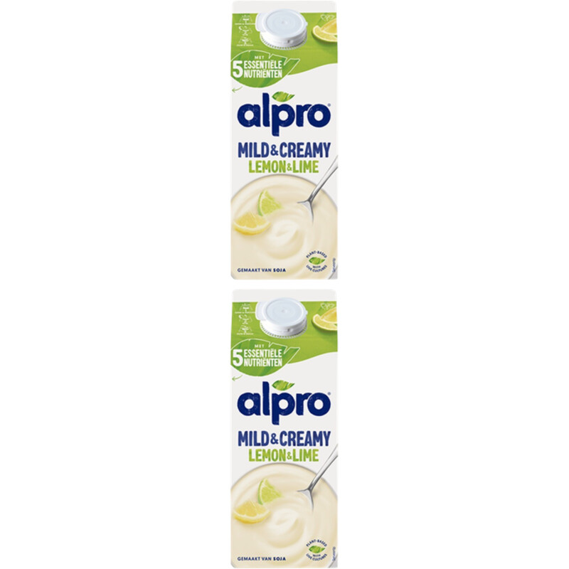 Een afbeelding van Alpro Mild & creamy citroen limoen 2-pack