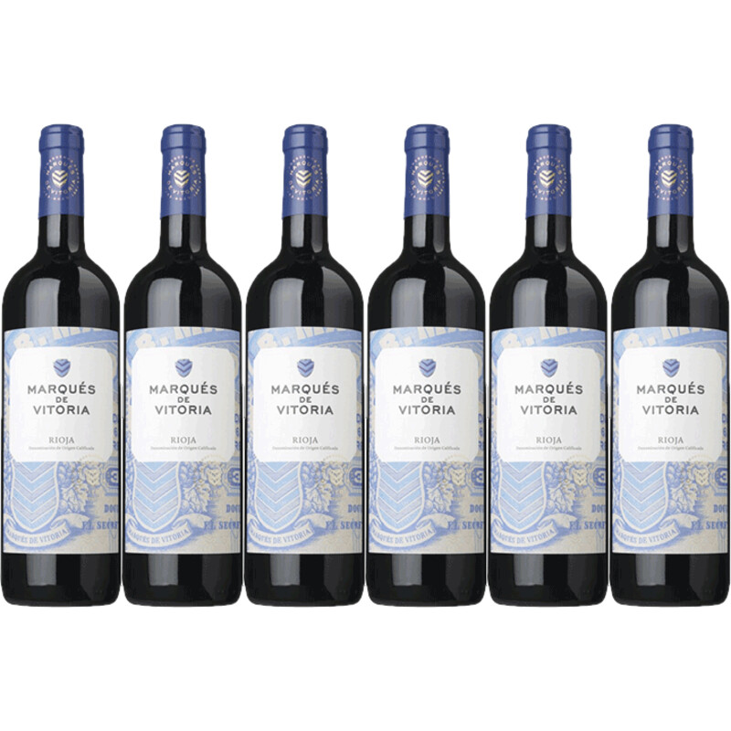 Een afbeelding van Marqués de Vitoria Rioja crianza 6 flessen
