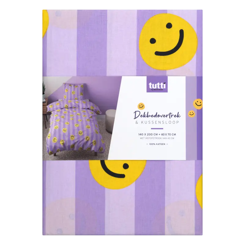 Smiley dekbedset 1-persoons