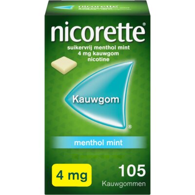 pdp-image-Nicorette Menthol mint kauwgom 4mg nicotine