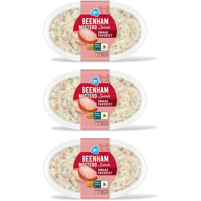 AH Beenham mosterd salade 3-pack
