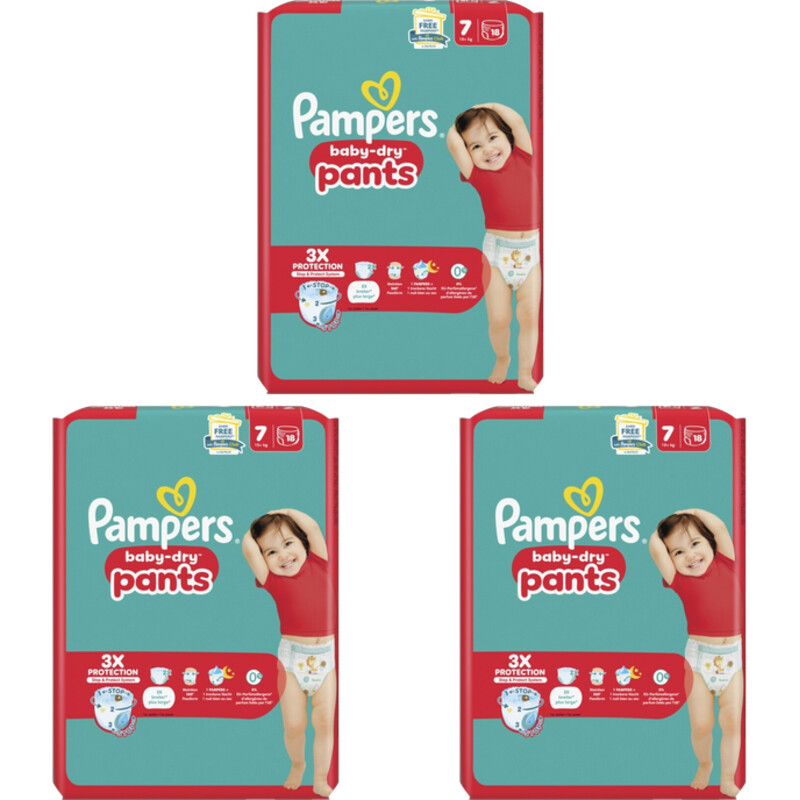 Een afbeelding van Pampers Baby dry pants luierbroek maat 7 4-pack