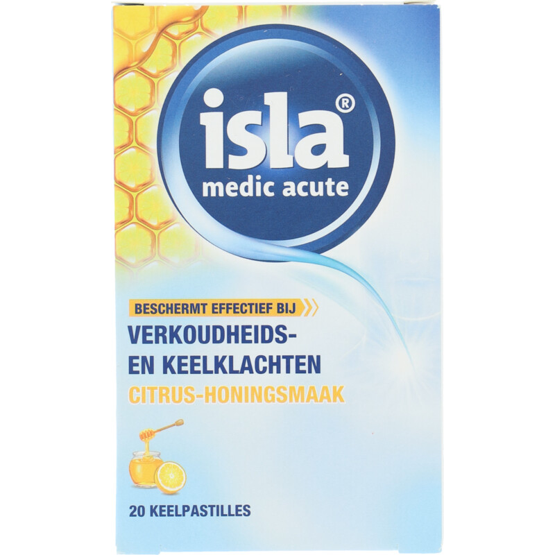Een afbeelding van Isla Medic acute citrus-honingsmaak