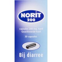 Een afbeelding van Norit Bij diarree 200mg capsules