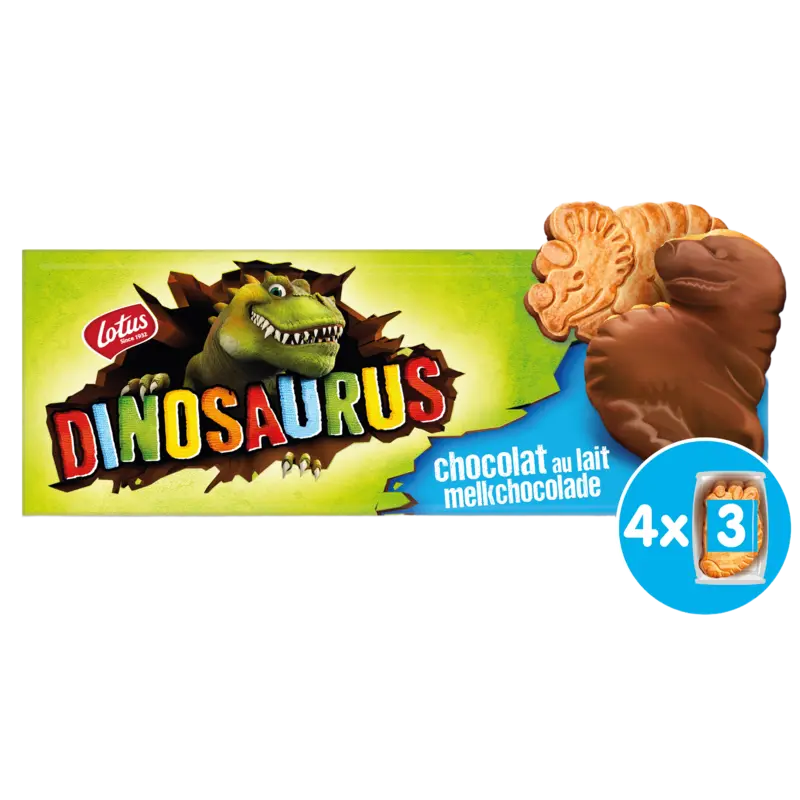 Lotus Dinosaurus melkchocolade bel