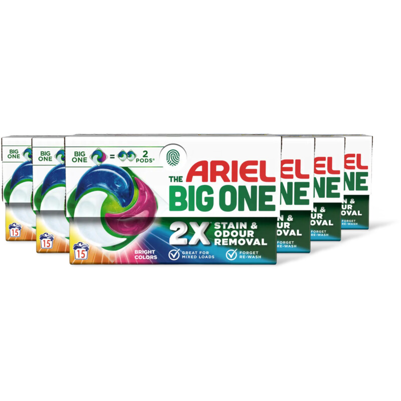 Ariel Pods color the big one wascapsules 6-pck