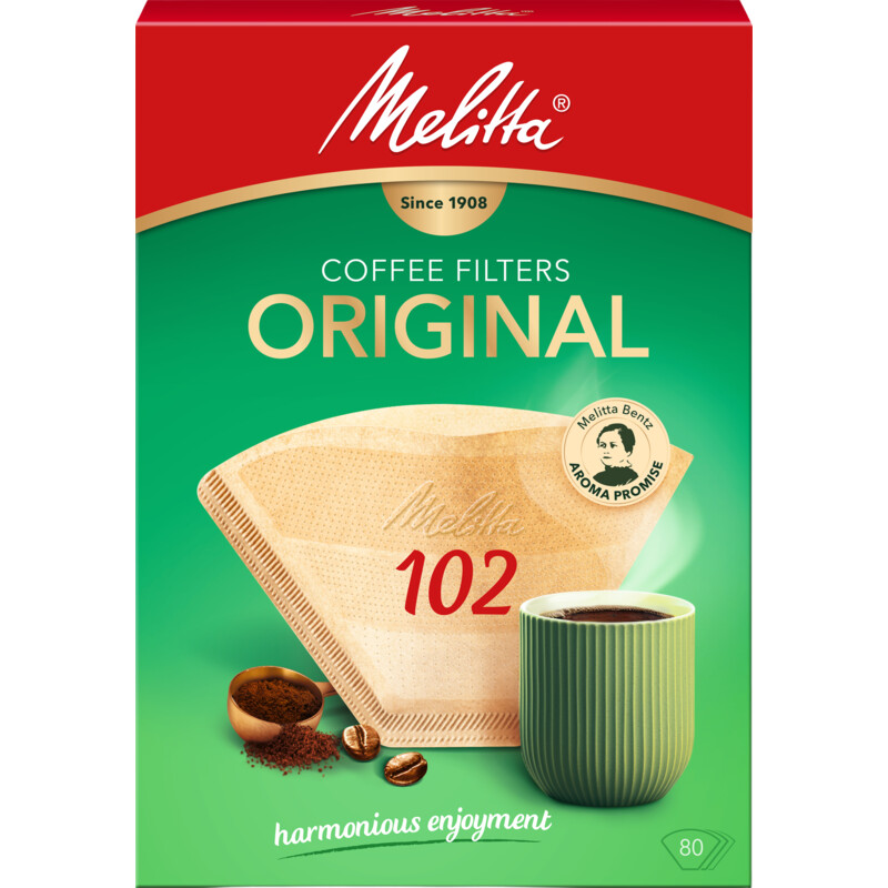 Een afbeelding van Melitta Original koffiefilters 102 bruin