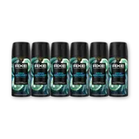 Axe Aqua bergamot deodorant bodyspray 6-pack