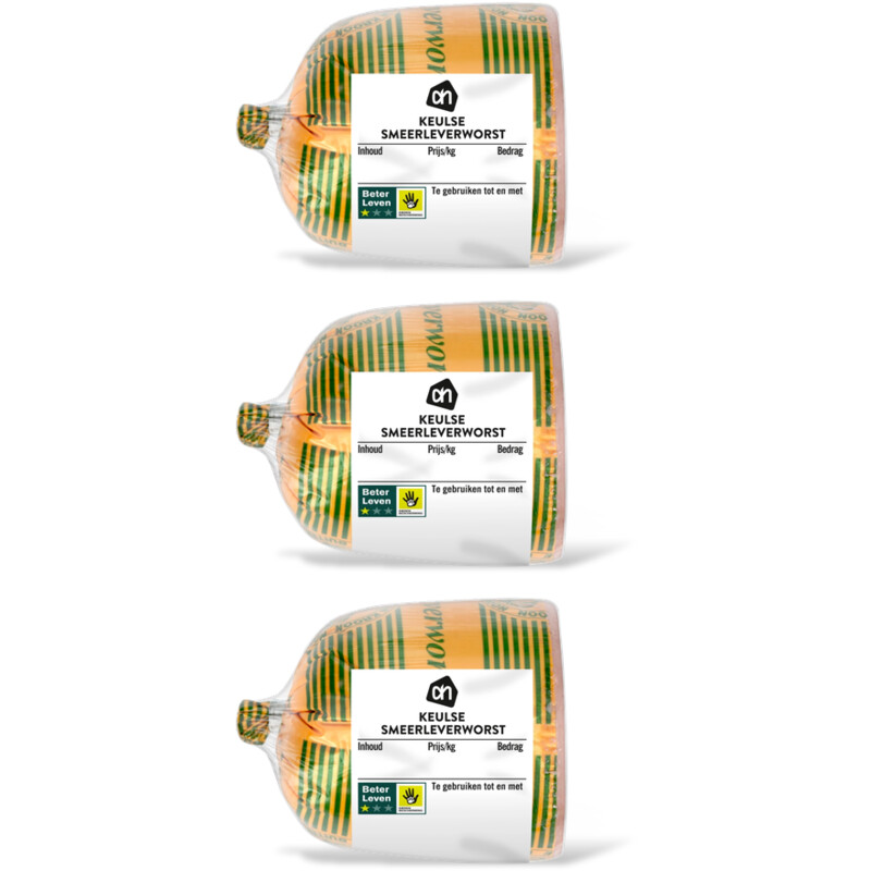 AH Keulse smeerleverworst 3-pack