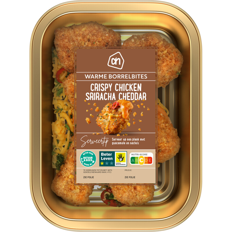 AH Crispy chicken sriracha cheddar