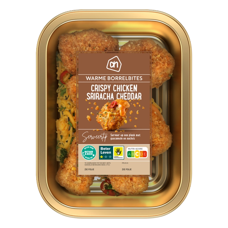 Crispy chicken sriracha cheddar