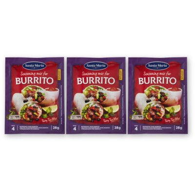 Santa Maria Kruidenmix burrito 3-pack