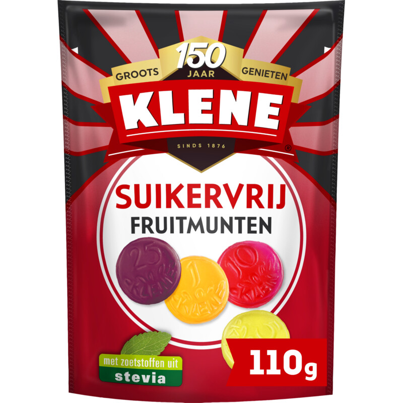 Klene Suikervrij fruitmunten