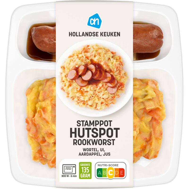 Een afbeelding van AH Stamppot hutspot met rookworst