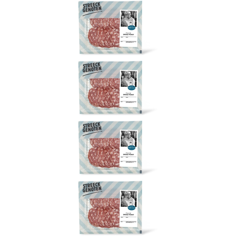 Streeckgenoten Friese droge worst 4-pack