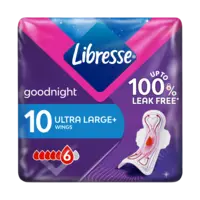Libresse Goodnight ultra+ wings maandverband