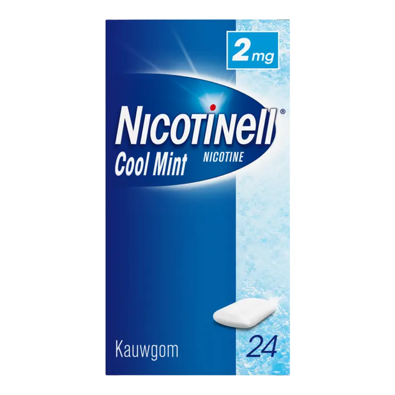 Cool mint nicotine kauwgom