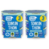 Fish Tales Skipjack tonijn in water 3-pack 2-pack