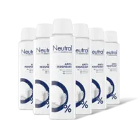 Neutral Anti-transpirant deodorant spray 6-pack