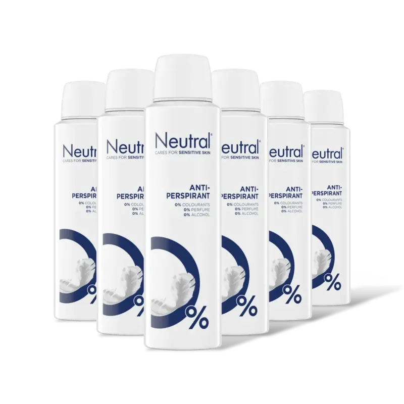 Neutral Anti-transpirant deodorant spray 6-pack