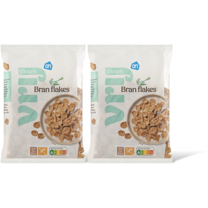 AH Glutenvrij Vezelrijke bran flakes 2-pack