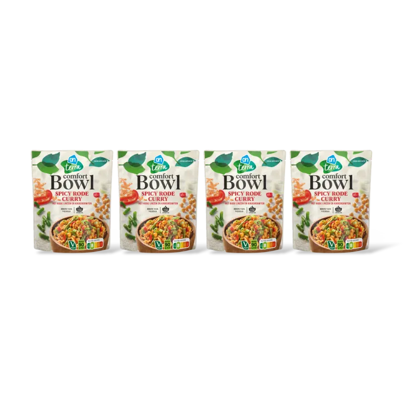 AH Terra Comfort bowl spicy rode curry 4-pack