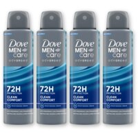 Dove Men+care clean comfort deodorant 4-pack