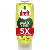 Een afbeelding van Dreft Max power vloeibaar afwasmiddel citroen