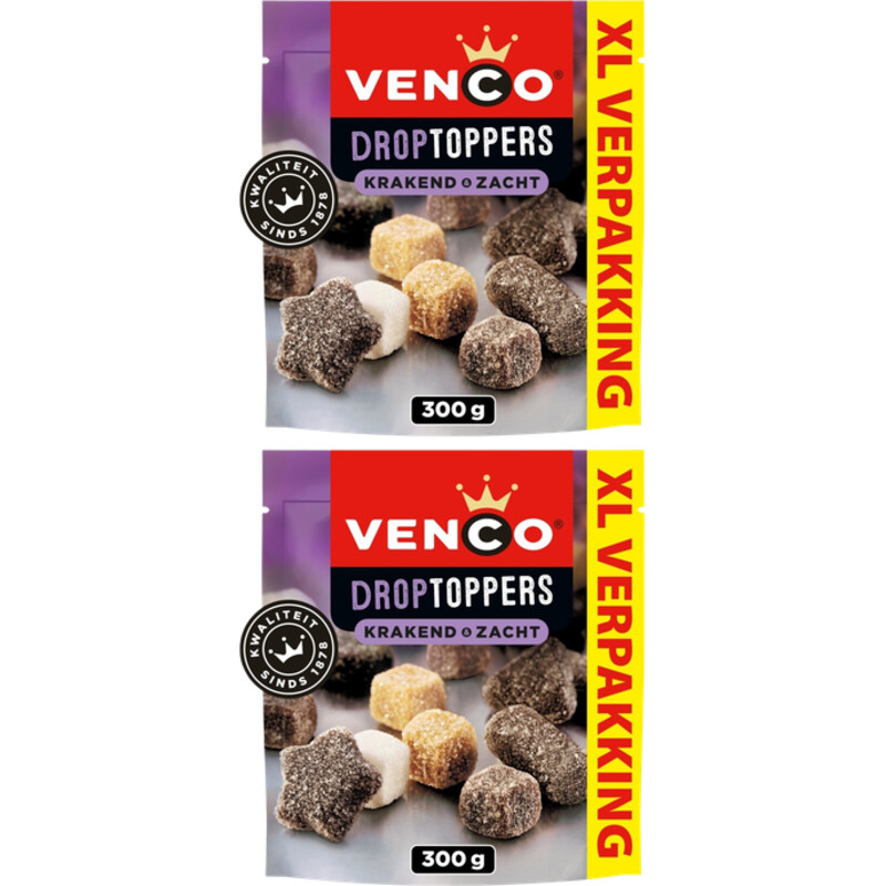 Een afbeelding van Venco Droptoppers krakend & zacht vvp 2-pack