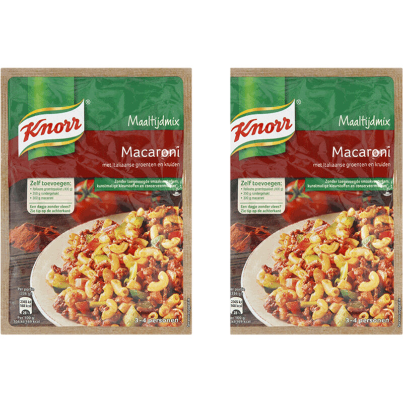 Een afbeelding van Knorr Maaltijdmix macaroni 2-pack