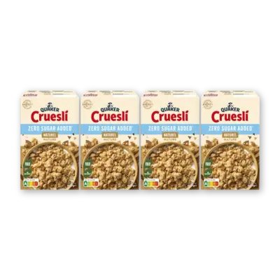 pdp-image-Quaker Cruesli zero sugar added naturel 4-pack