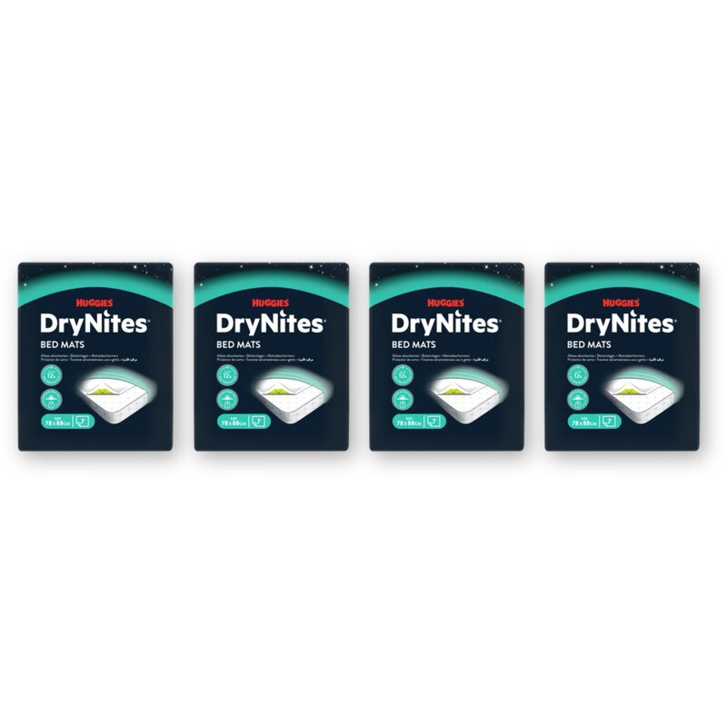 Huggies DryNites bed mats 4-pack