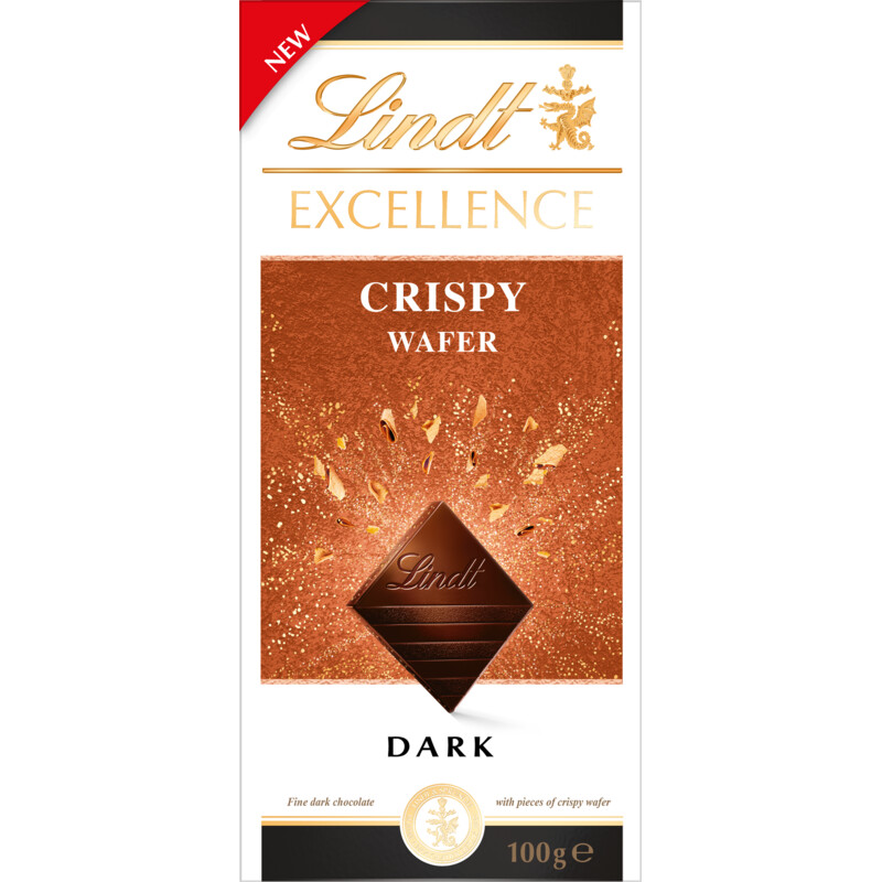 Een afbeelding van Lindt Excellence crispy wafer dark
