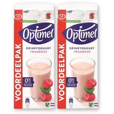 pdp-image-Optimel Drinkyoghurt framboos voordeelpak 2-pack