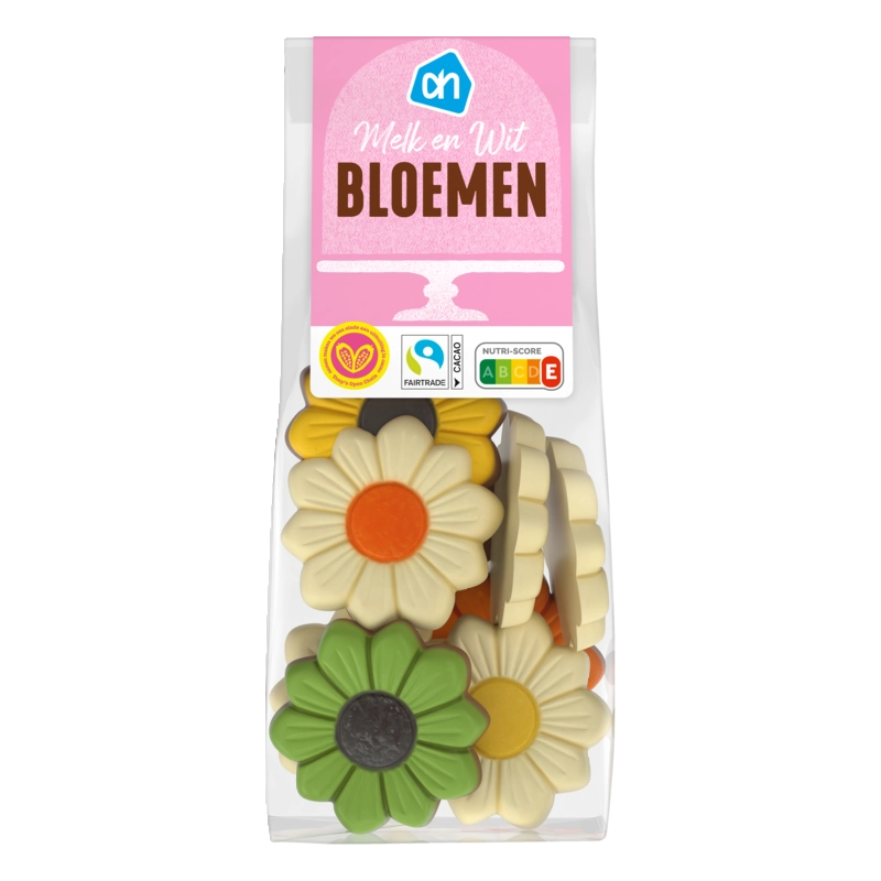 AH Chocolade bloemen melk en wit