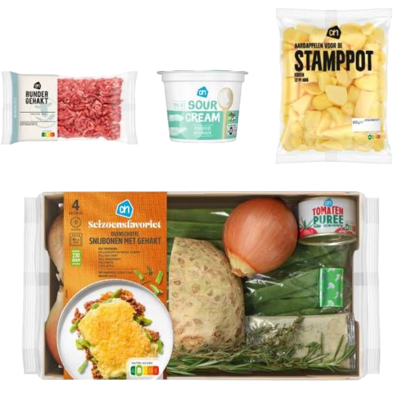 Een afbeelding van AH Ovenschotel Snijbonen Verspakket