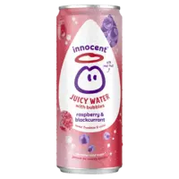 innocent Juicy water with bubbles raspberry